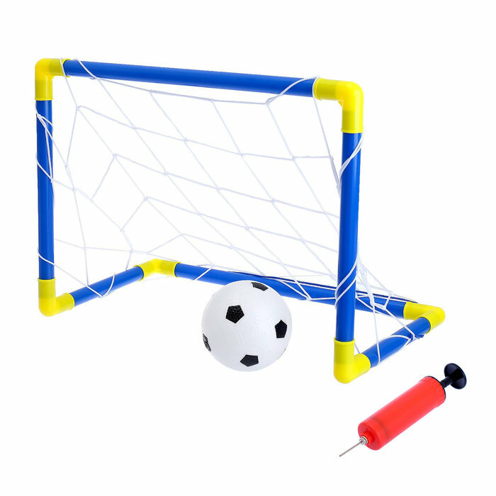 Ворота футбольные «Мини-футбол», сетка, мяч, насос (комплект из 2 шт)