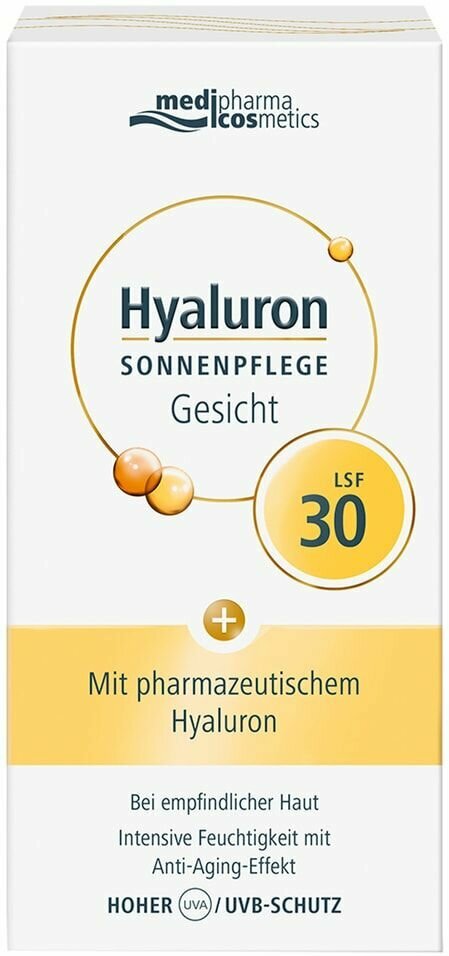 Крем для лица Medipharma cosmetics Hyaluron солнцезащитный SPF 30 50мл х3шт