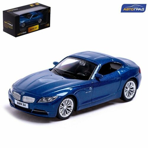 Машина металлическая BMW Z4, 1:43, цвет синий (комплект из 4 шт)