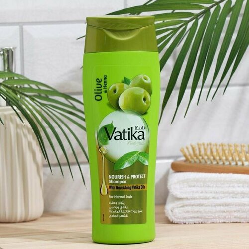 Шампунь для волос Dabur VATIKA Naturals Nourish & Protect питание и защита, 400 мл (комплект из 2 шт)