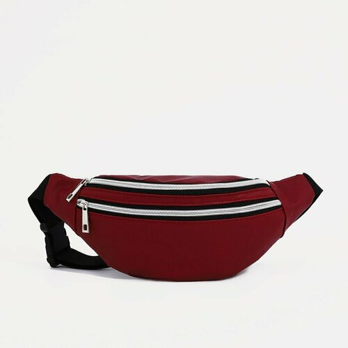 фото Сумка поясная , бордовый нет бренда