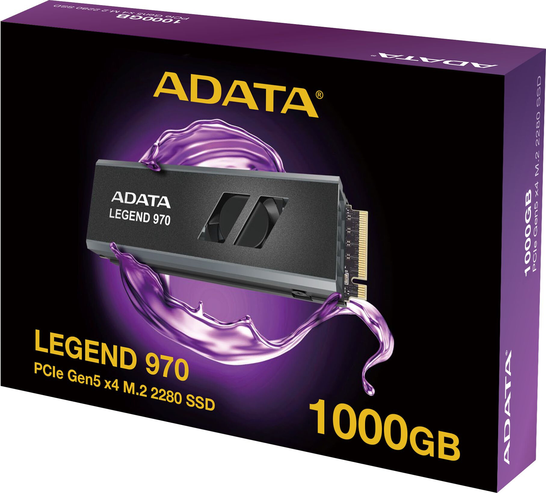 Твердотельный накопитель A-Data Legend 970 1024ГБ, M.2 2280, PCI-E 5.0 x4, M.2 SLEG-970-2000GCI (SLEG-970-1000GCI) - фото №9