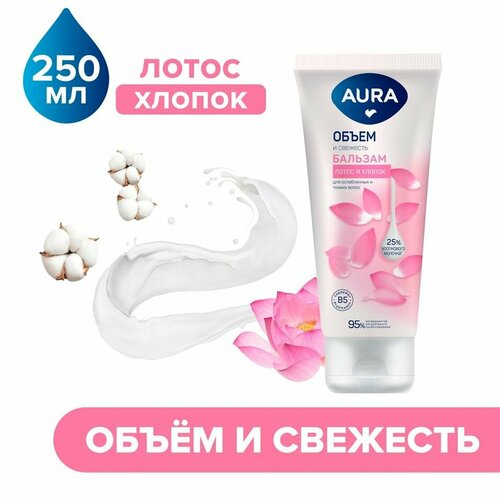 Бальзам для волос Aura Объем и свежесть 250мл х2шт 1304₽