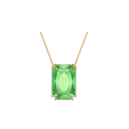 Колье SWAROVSKI кристаллы Swarovski длина 75 см зеленый золотой 5900₽