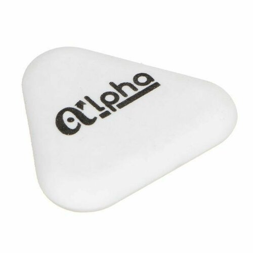 Ластик треугольный Альфа 45х45х09см белый улучшенное стирание ТПР 59₽