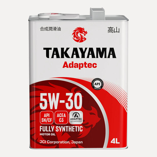 Изображение товара Масло моторное TAKAYAMA ADAPTEC 5W30 C3 синтетика 4 л 6056086