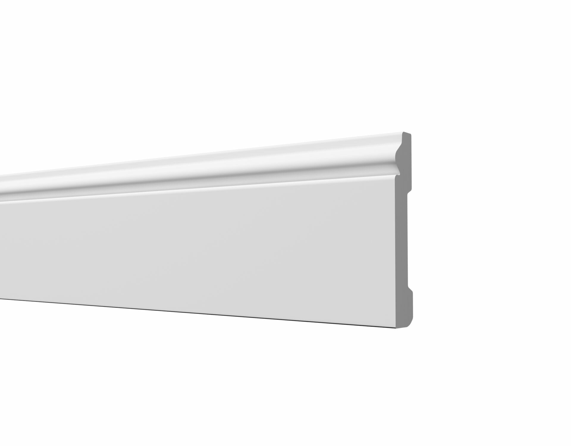 Плинтус Напольный плинтус Decor-Dizayn DD005, для покраски, влагостойкий, ударопрочный, 2 метра, 1 шт.