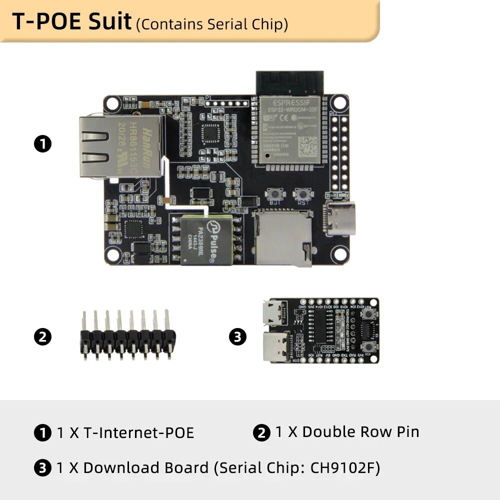 LILYGO® TTGO T-Internet-POE Ethernet Adapter