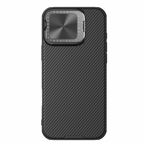 фото Чехол с металлической откидной крышкой для камеры от nillkin на смартфон iphone 16 pro max, серия camshield prop case
