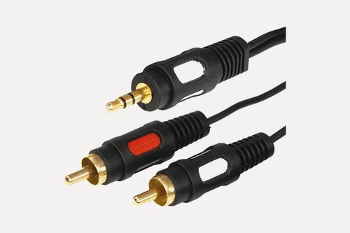 Изображение товара REXANT Шнур стерео 3,5 мм - 2 RCA, 3 м, золото покрытие для аудиосистем 17-4234