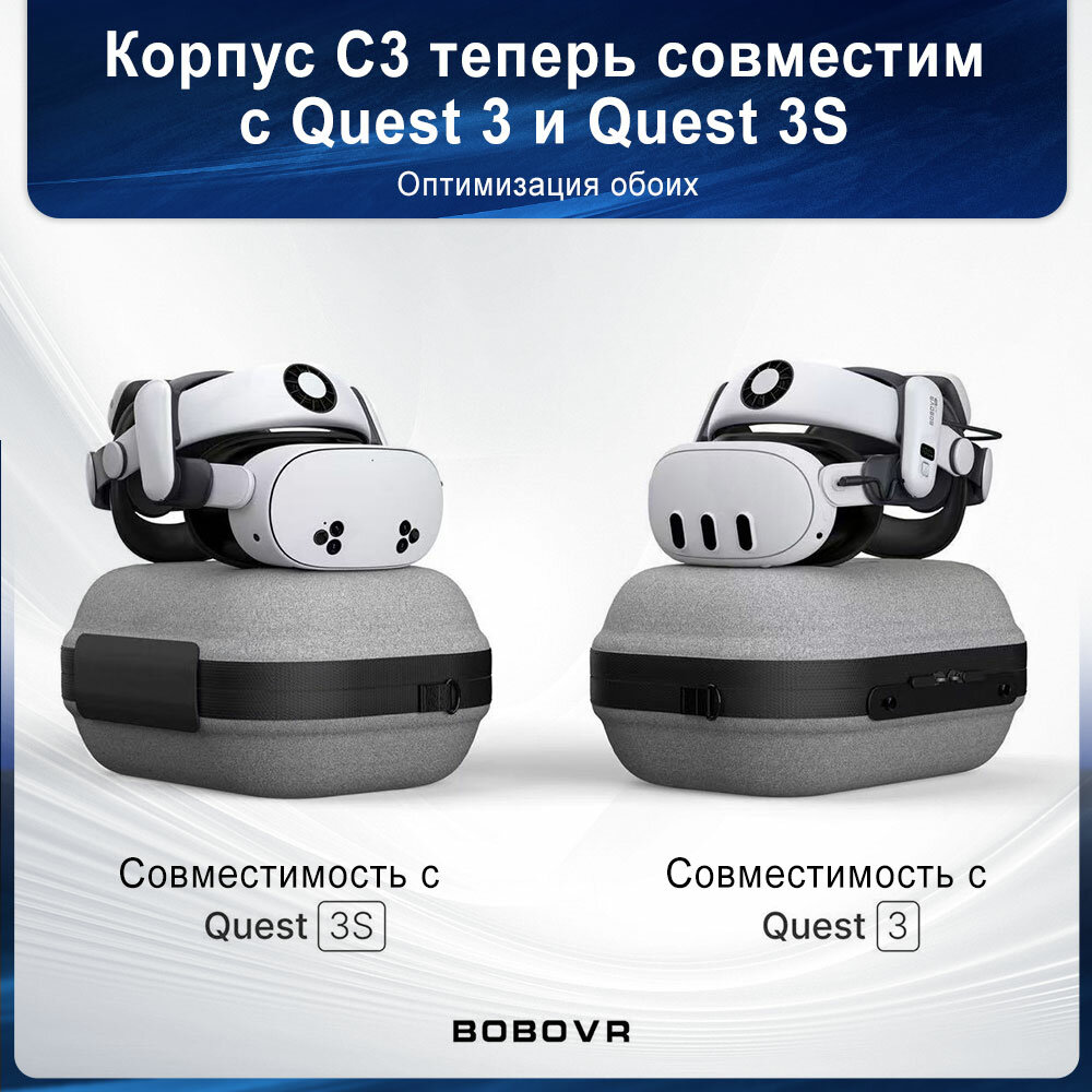 BOBOVR C3 чехол кейс для S3 pro и крепления Quest 3/3S — фото 1