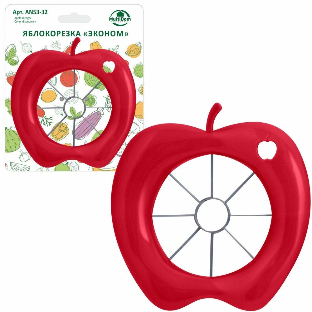 Яблокорезка Мультидом нержавеющая сталь, пластик, диаметр рабочей части 8,5 см (AN53-32)