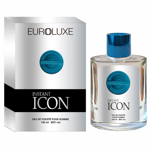 Euroluxe/Туалетная вода Icon Instant 100 мл./Парфюм мужской, древесный, пряный
