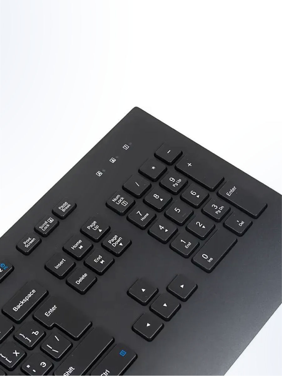Клавиатура Logitech K280e, проводная, мультимедийная, USB, черный (920-005215), черный, русская — фото 1