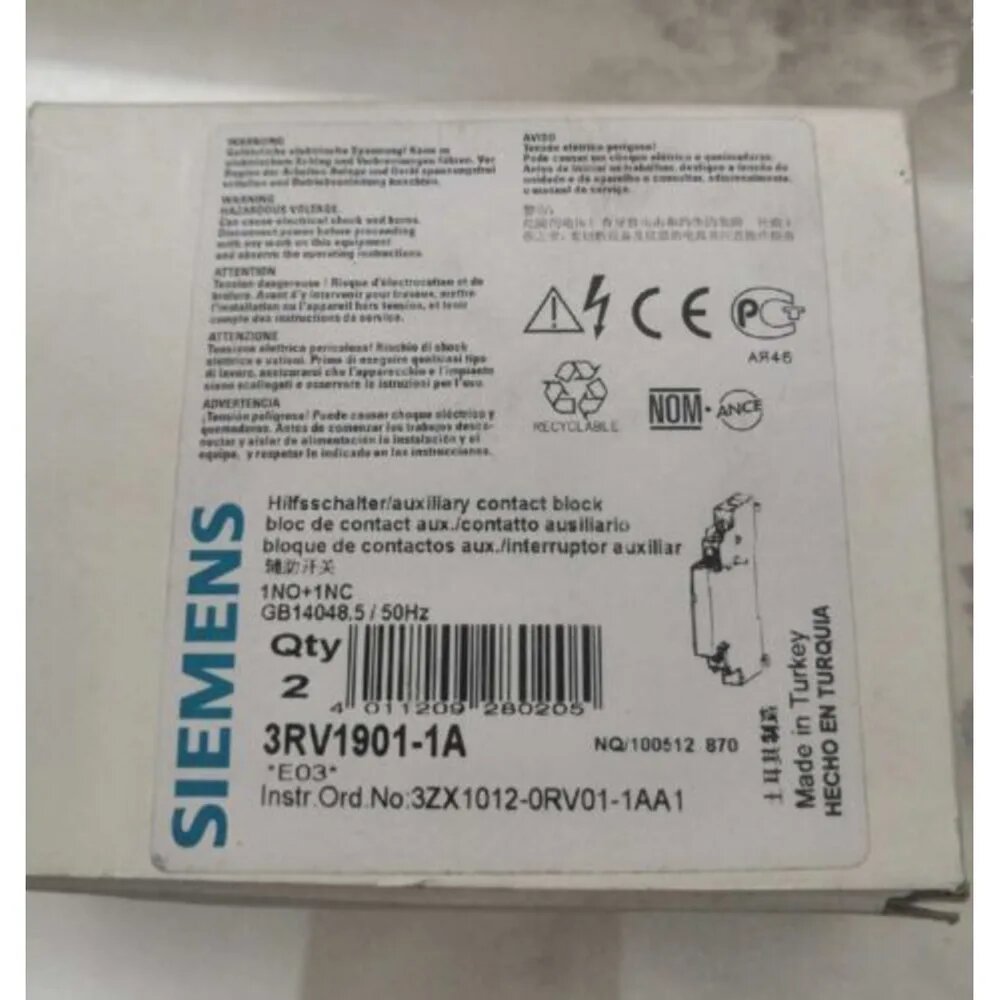 3RV1901-1A 1PCS Brand New Siemens 3RV1 901-1A CirCuit Breaker Fast Delivery BOM Заказать