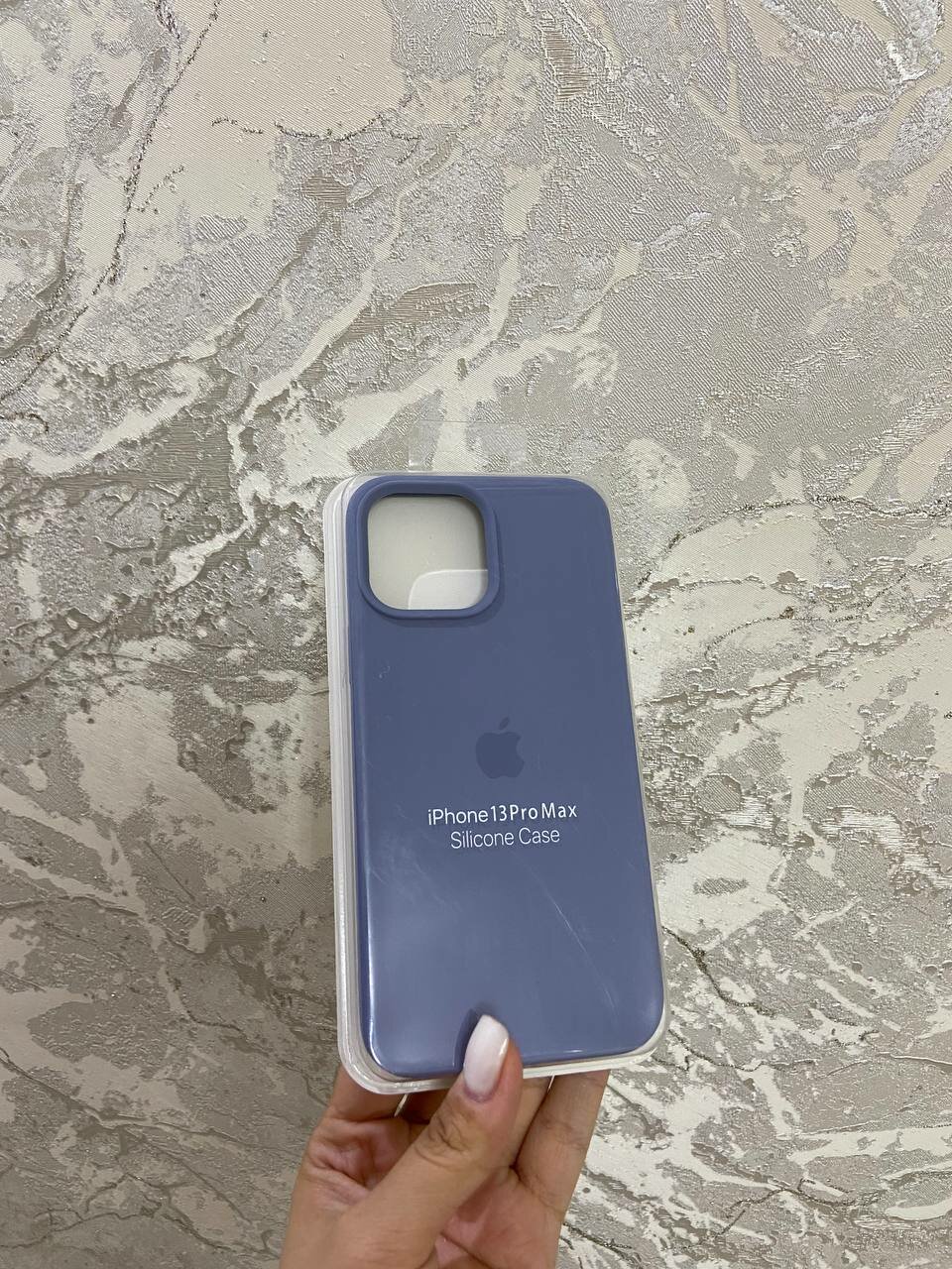 Чехол "Синий" для iPhone 13 Pro Max, силиконовый, противоударный — фото 1