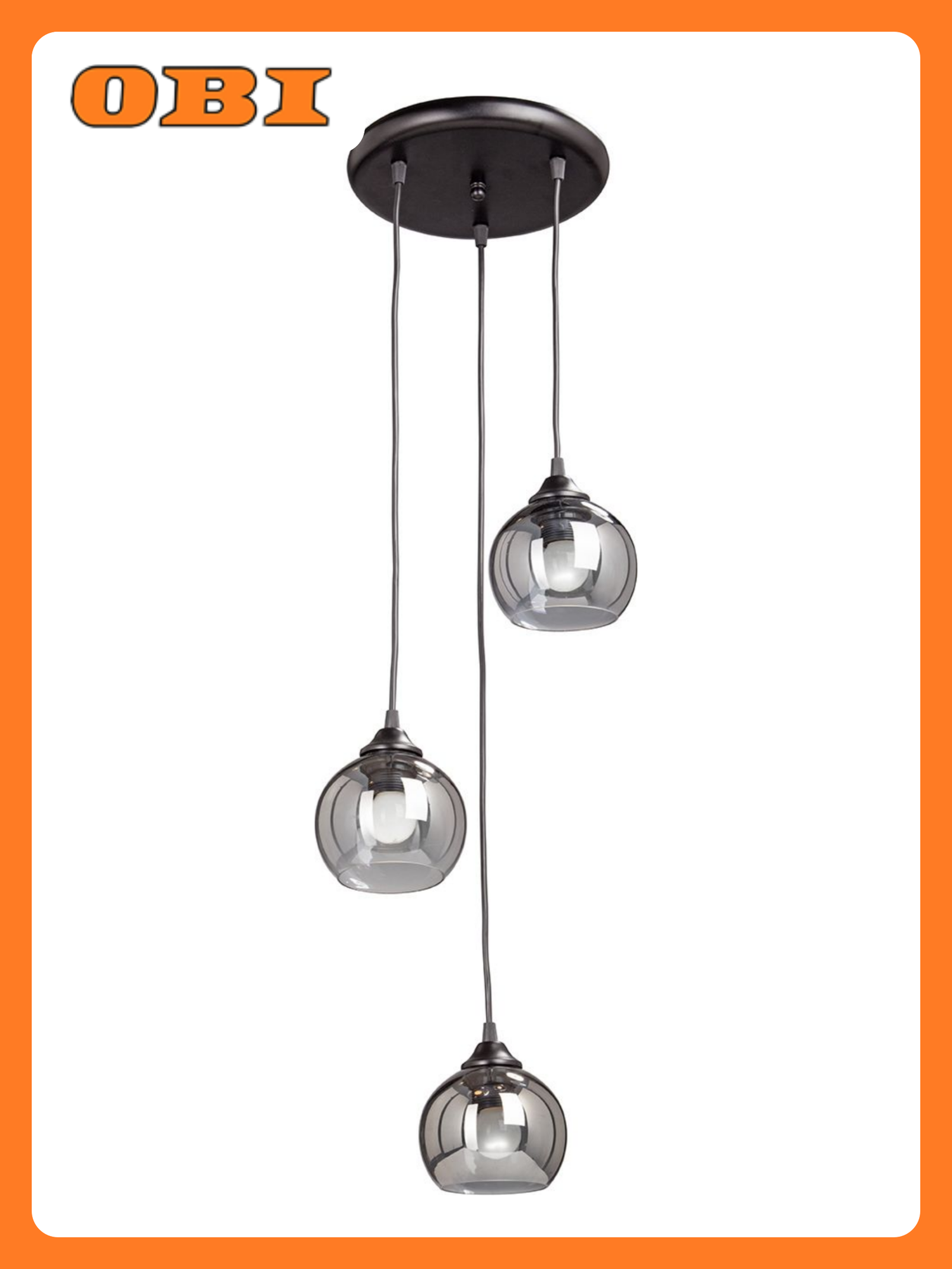 Подвесная люстра Vitaluce V4361-1/3S черная 3ХE27Х60Вт