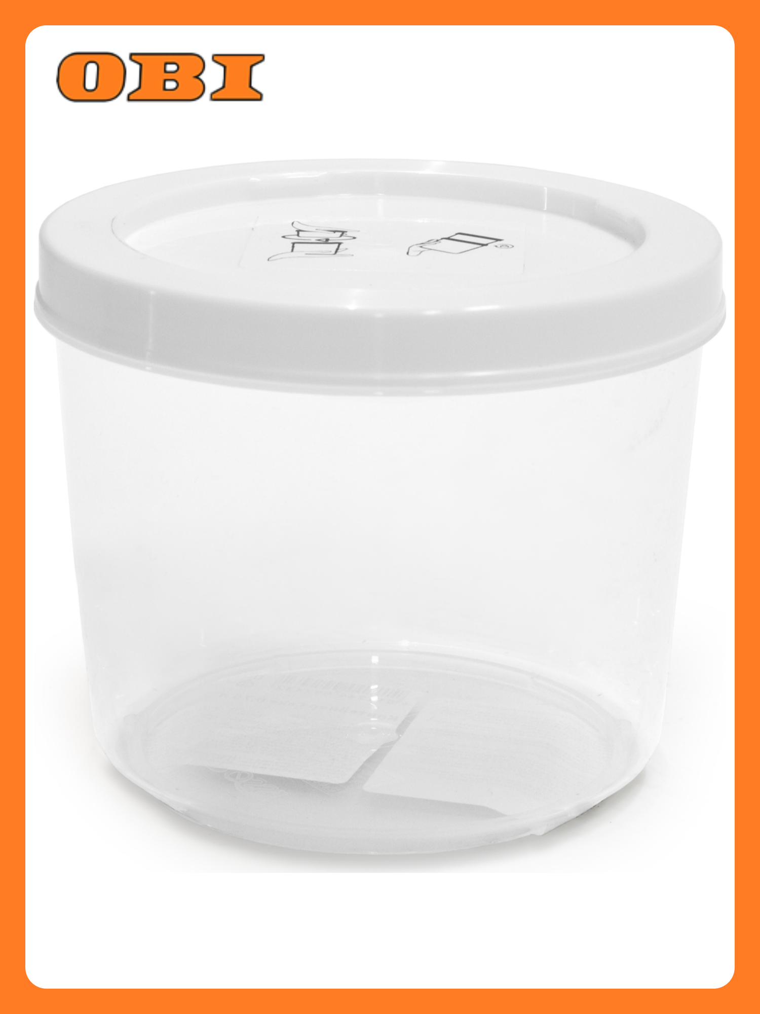 Контейнер Cake 750 мл (прозрачный) пластиковый круглый можно использовать в СВЧ