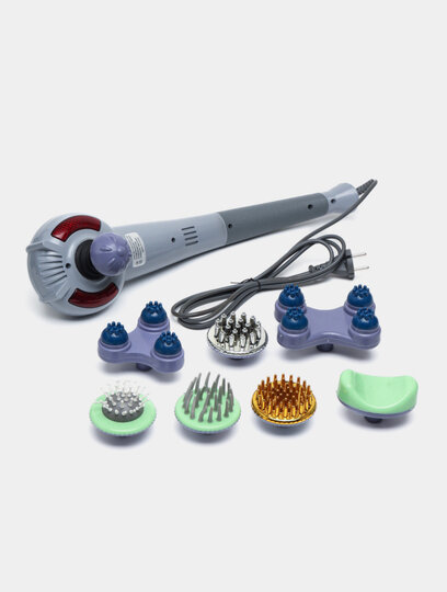 Массажер для тела Braun Energy King, вибрационный, 8 сменных насадок, 1,2 кг