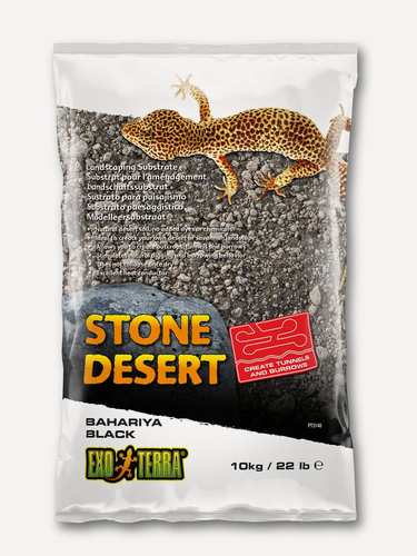 Изображение товара Грунт пустынный с глиной Exo Terra Bahariya Black Stone Desert черный 10 кг. PT3148