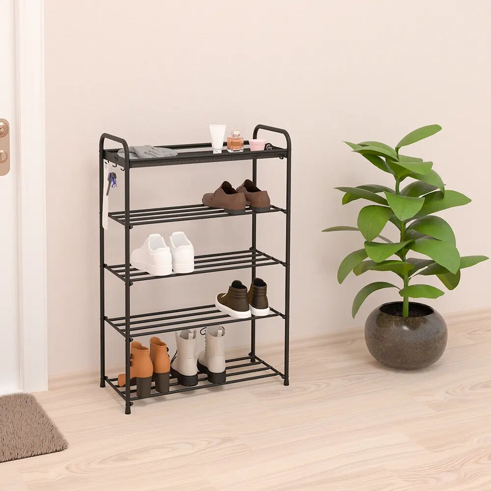 Многофункциональная металлическая обувная полка – компактная, прочная и стильная система хранения