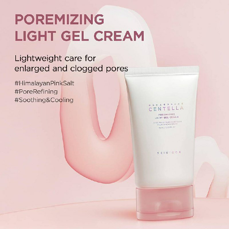 Крем-гель SKIN1004 Madagascar Centella Poremizing Light Gel Cream для сужения пор, 75 мл