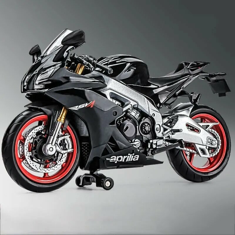 Металлический игрушечный мотоцикл, Априлия RSV4 RR1000 масштаб 1:12