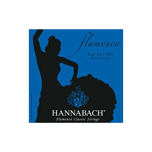 827mt black flamenco комплект струн для классической гитары желтый нейлон посеребренные hannabach Hannabach 827HT Blue FLAMENCO Комплект струн для классической гитары желтый нейлон/посеребренные