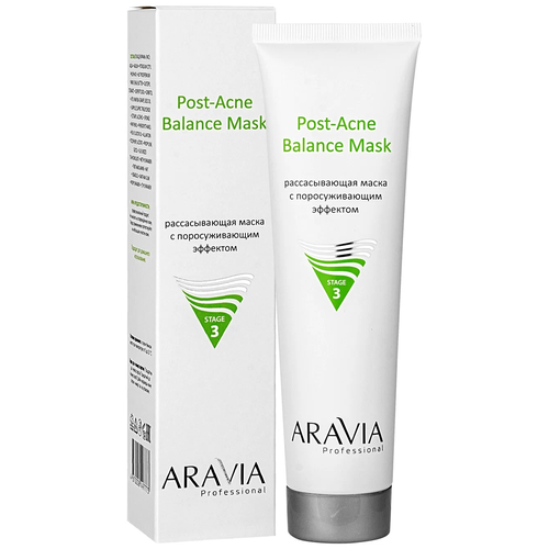 ARAVIA Рассасывающая маска с поросуживающим эффектом Post-Acne Balance Mask для жирной и проблемной кожи, 100 г, 100 мл