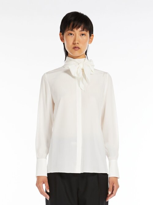 Блуза  Max Mara, размер 42, экрю, белый