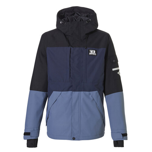 Куртка Rehall для сноубординга, мембранная, водонепроницаемая, регулируемый капюшон, вентиляция, воздухопроницаемая, ветрозащитная, карманы, карман для ски-пасса, регулируемые манжеты, размер XL, синий, черный
