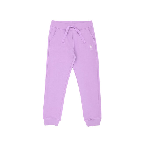 Брюки U.S. POLO ASSN. для девочек, манжеты, карманы, размер 12_13, фиолетовый