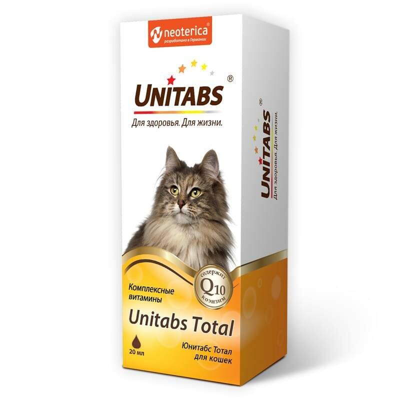 Витамины Unitabs Total для кошек  5 г 20 мл