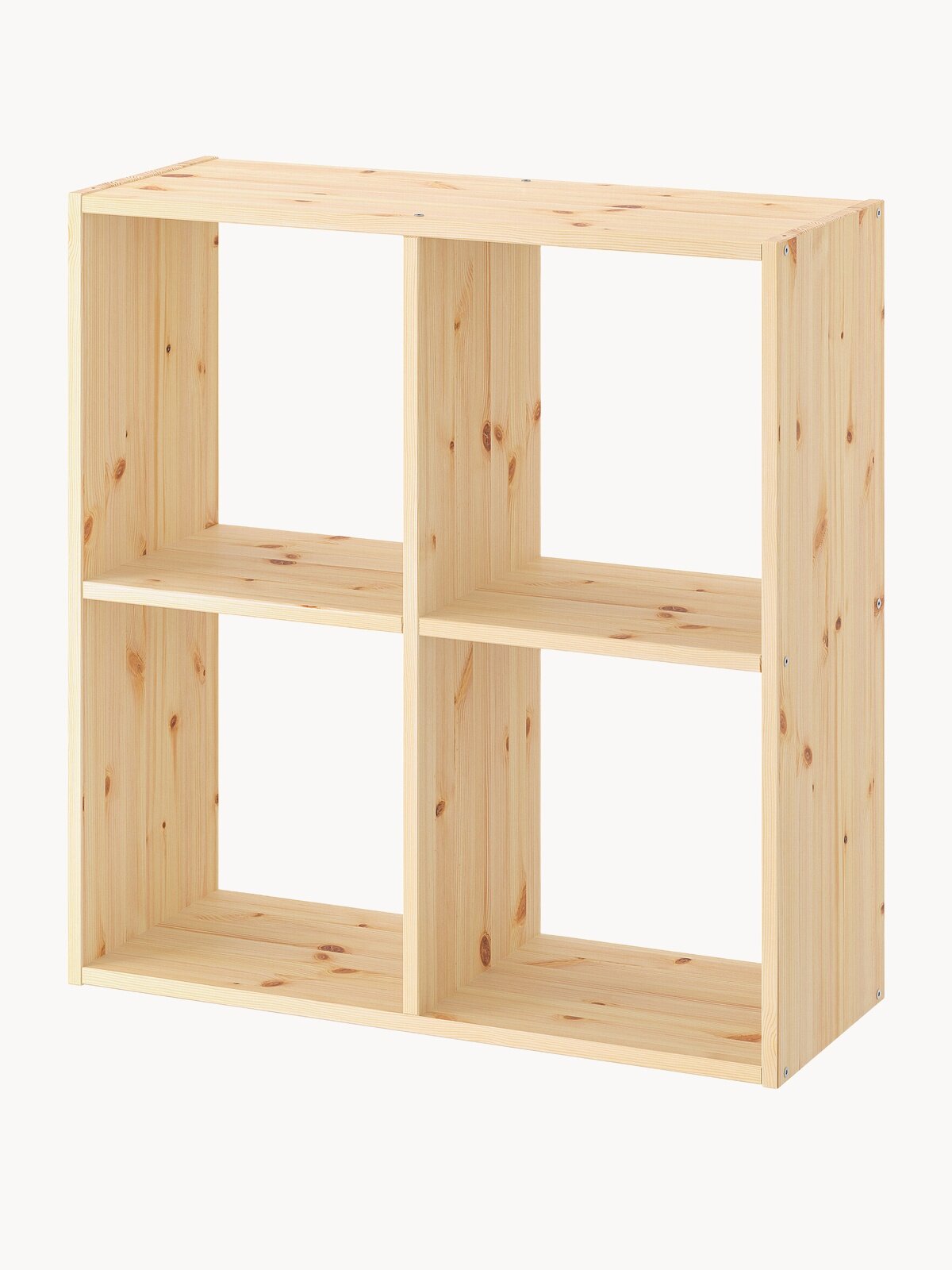 Стеллаж ИКЕА, бежевый, 80 x 28 x 83 см, для зонирования/для игрушек, корпус из массива дерева, классический