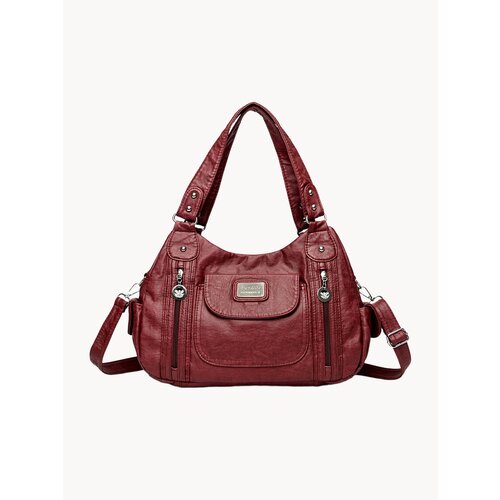 Сумка хобо N1 красный 2358₽