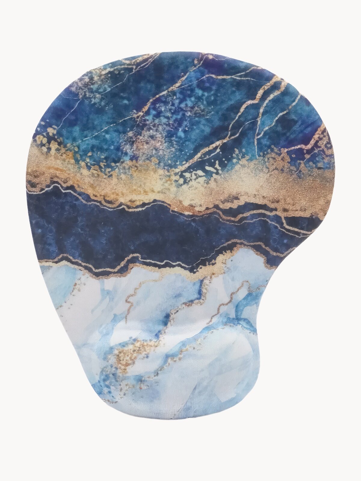 Игровой коврик для компьютерной мыши гелевый с подушкой под запястье с абстрактным принтом