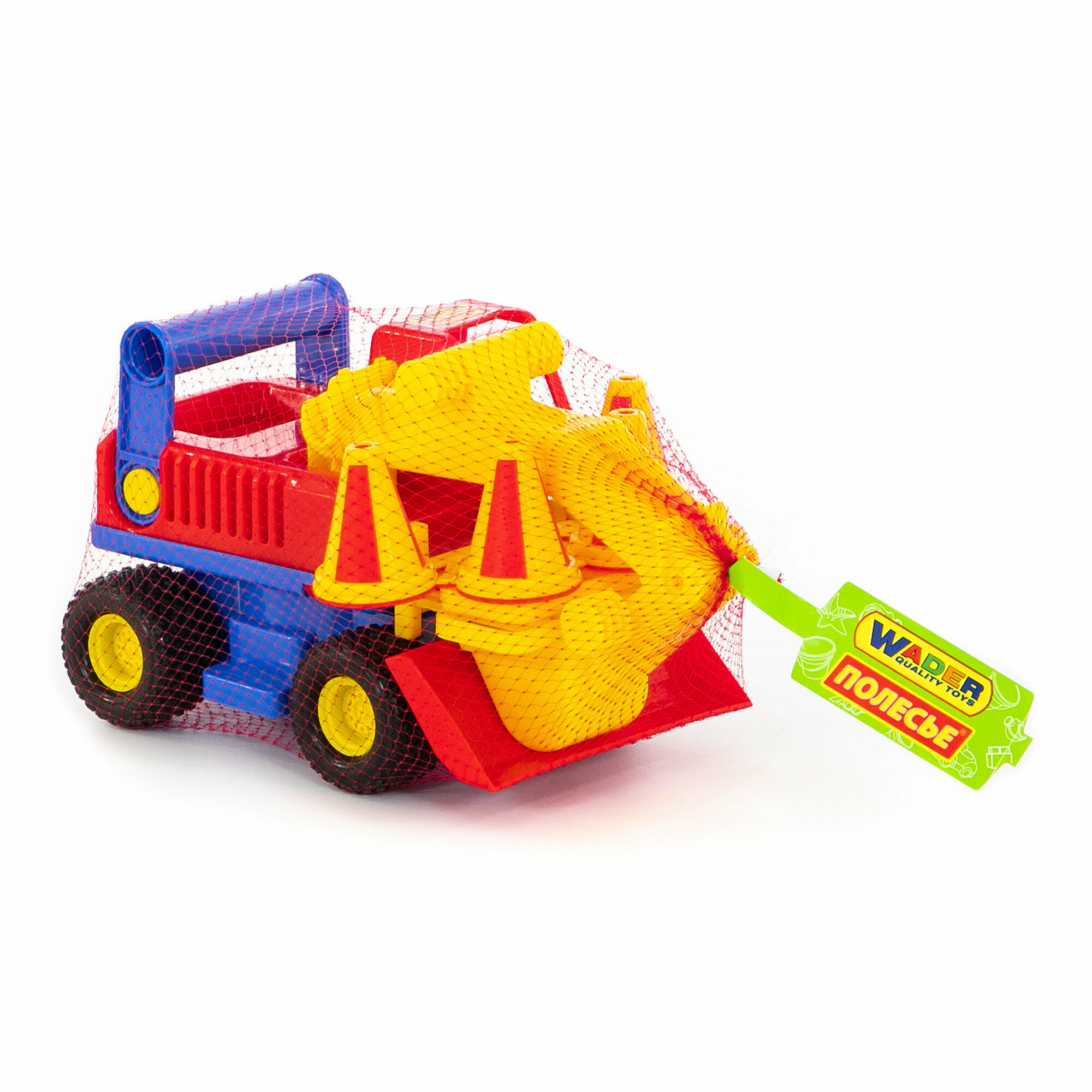 Машинка Wader колёсный КонсТрак (9708), 22 см, красно-синий — фото 1