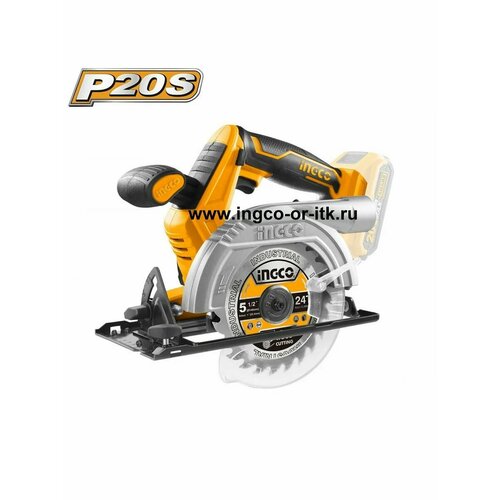 Аккумуляторная циркулярная пила 140 мм INGCO CSLI1401 INDUSTRIAL 10113₽