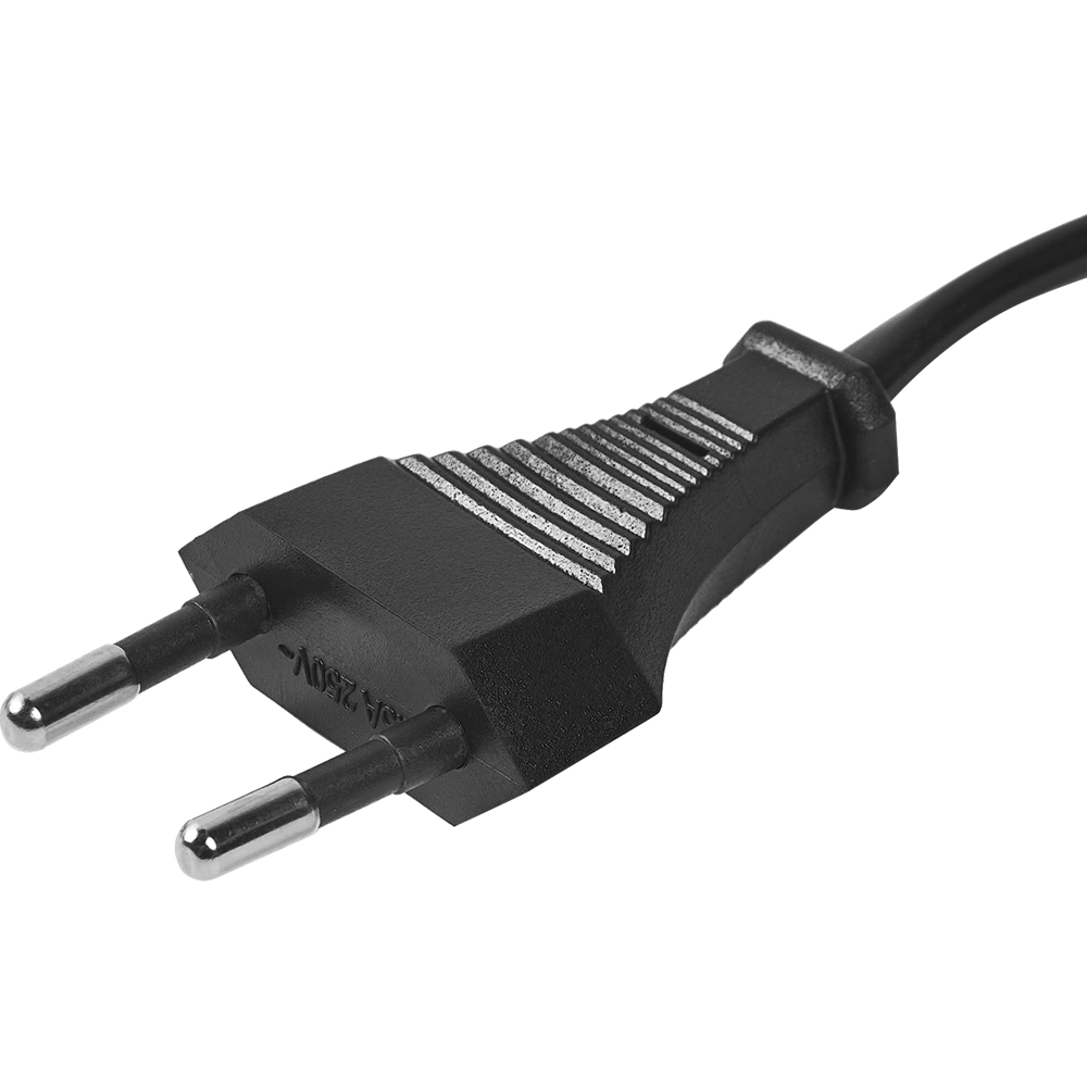 Провод с выключателем Duwi 220 В без заземления 2.5 А цвет черный 2 м