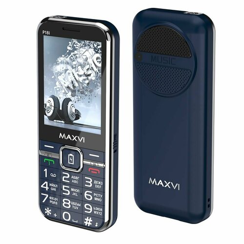 Телефон MAXVI P18i 32 ГБ RU, синий