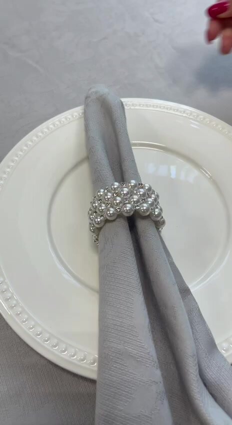 Набор из 4 шт кольцо для салфеток "Pearl" 5х5х3см — фото 1