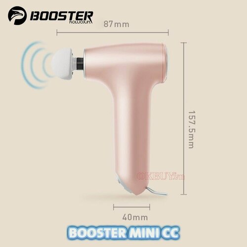 Изображение товара BOOSTER BOLUOJUN Mini CC Перкуссионный массажер для тела, шеи и плеч, спины, массажный пистолет мини розовый