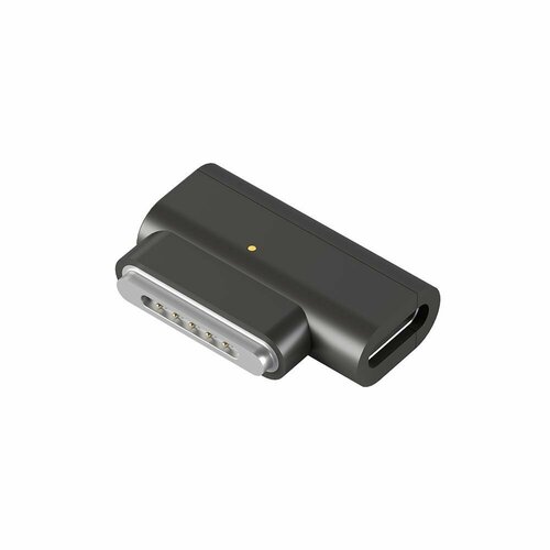 Адаптер Type-C - Magsafe 3, 140Вт, угловой, серый, Deppa, 73137