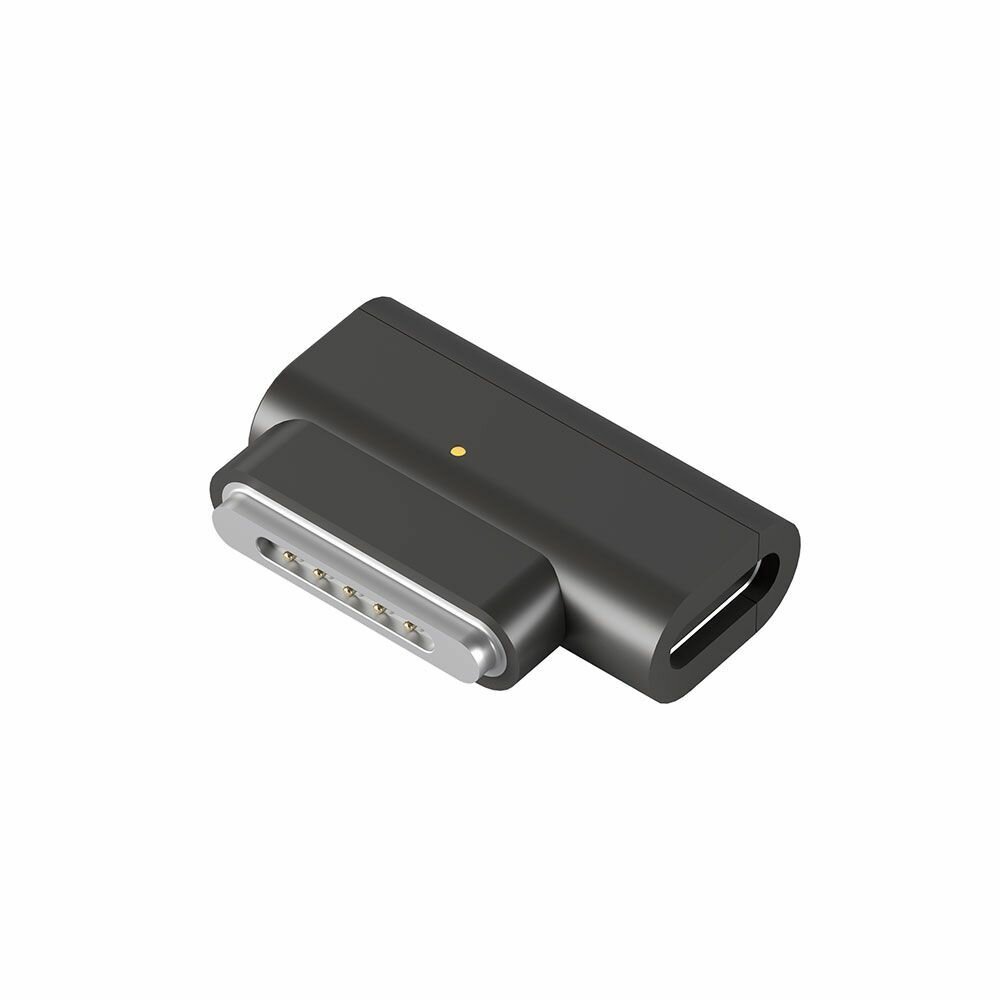 Адаптер Type-C - Magsafe 3, 140Вт, угловой, серый, Deppa, 73137
