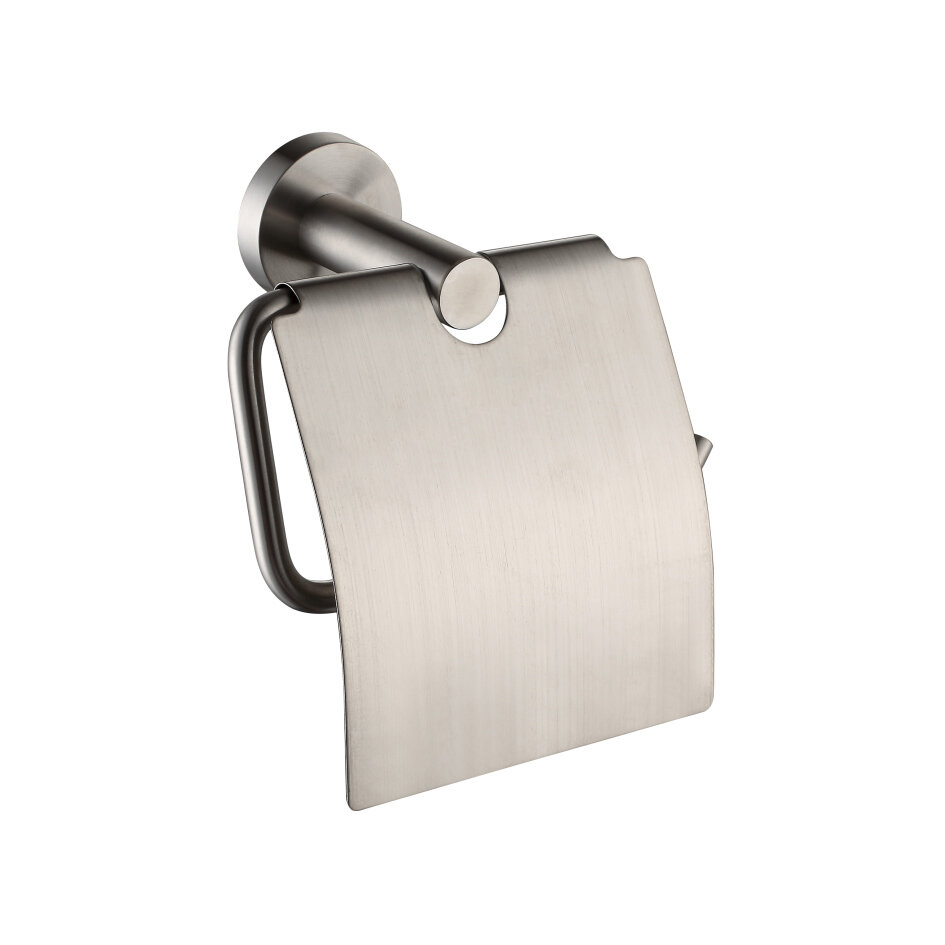 Держатель туалетной бумаги Melana MLN-866007, нержавеющая сталь, с крышкой, хром
