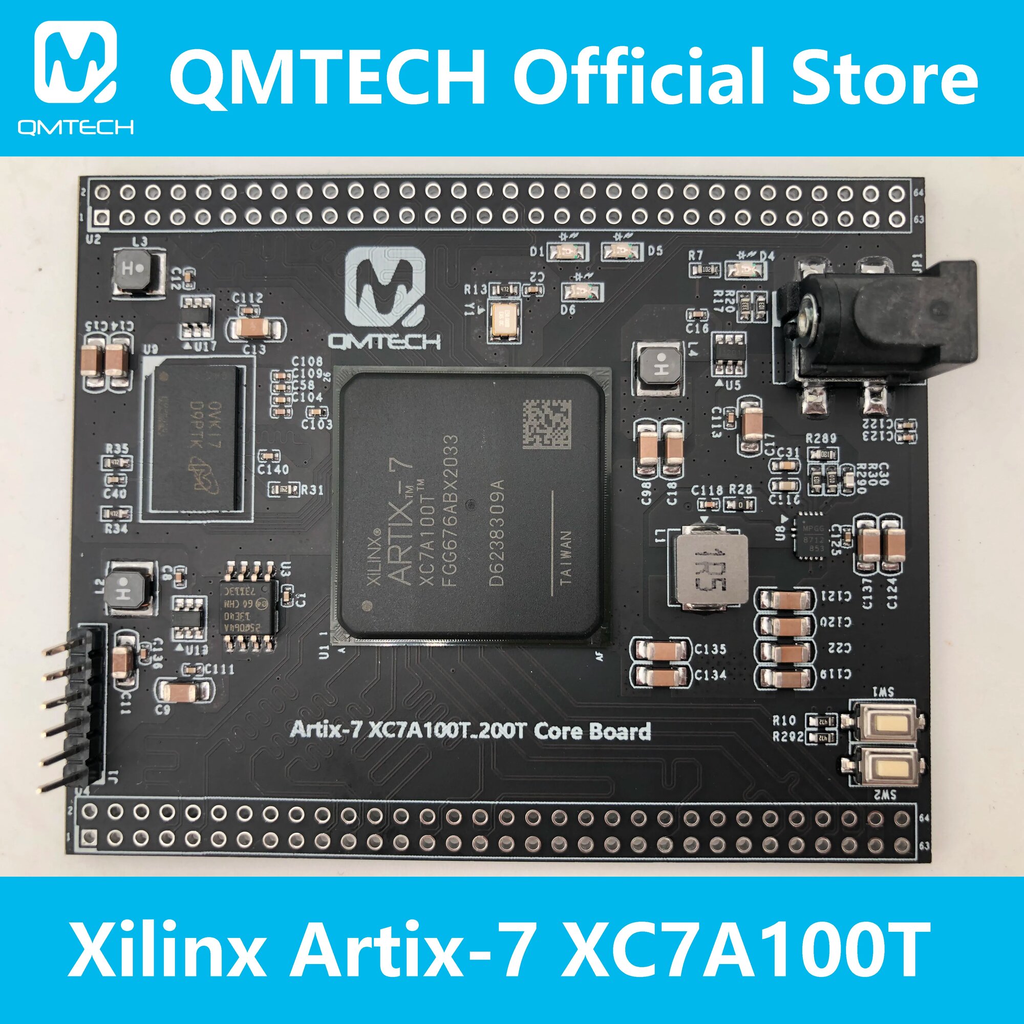 Основная плата QMTECH Xilinx FPGA Artix7 Artix-7 XC7A100T DDR3