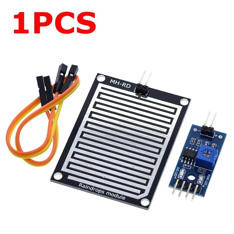 Модуль обнаружения капель дождя TZT 1PCS Rain Sensor