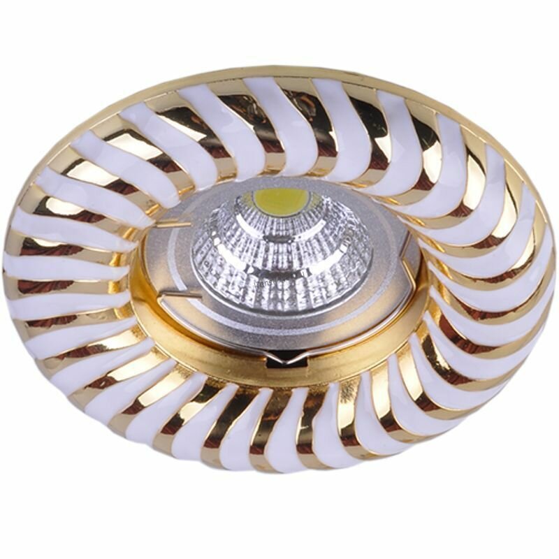 Светильник встраиваемый потолочный ITALMAС Regal 51 4 46 белый/золото