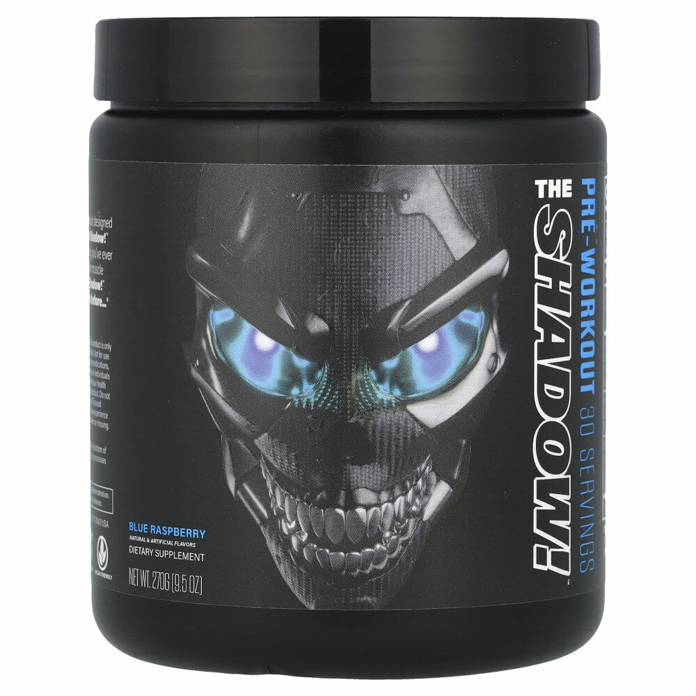 JNX Sports, The Shadow, предтренировочная добавка, голубая малина, 270 г