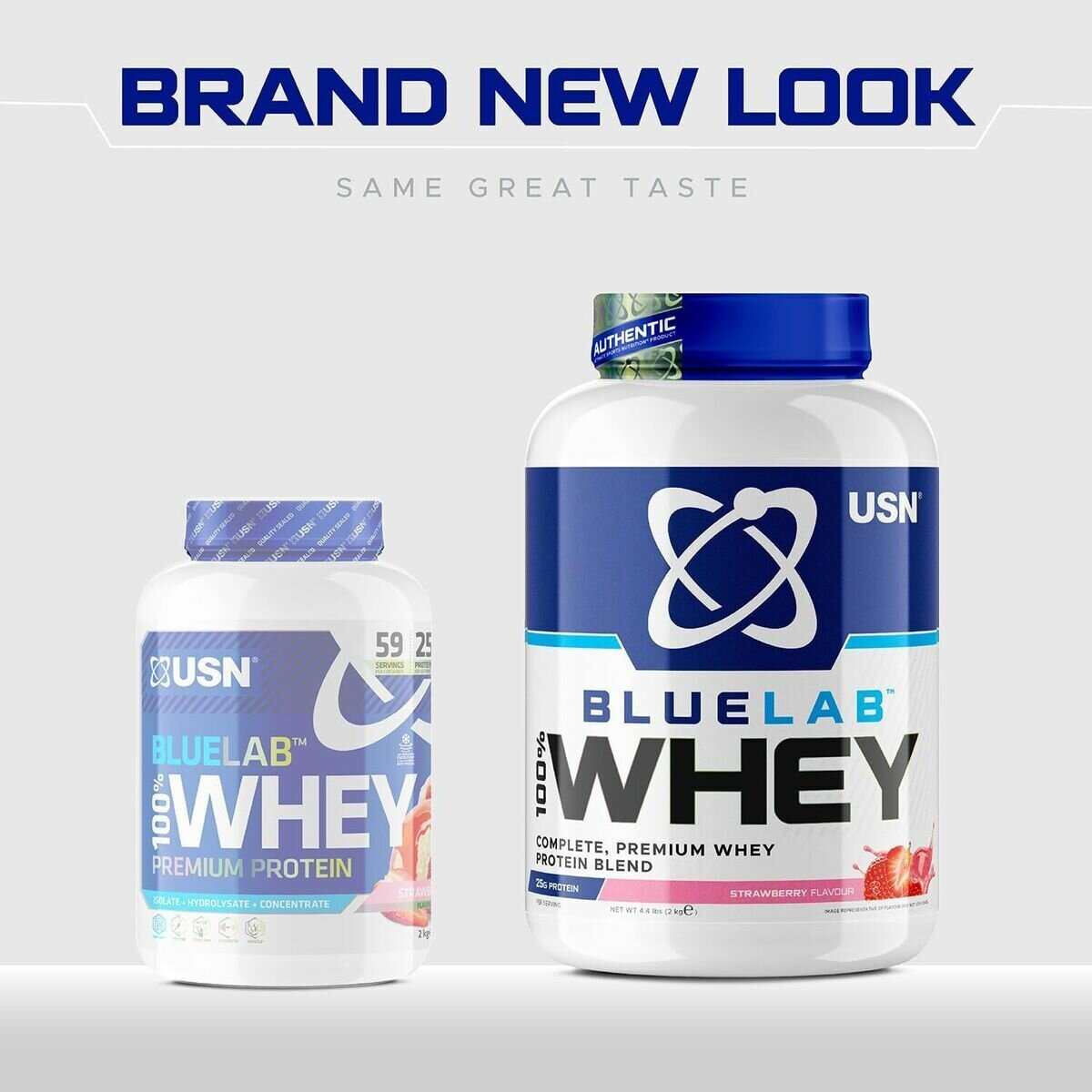 Сывороточный протеин 100% WHEY BLUE LAB Chai Latte USN /100% ВЭЙ БЛЮ ЛАБ ЮСН со вкусом чай-латте, 908 грамм — фото 1